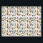 Happy Birthday Twee wilde Schattigee safaridieren Tissuepapier<br><div class="desc">Happy Birthday Two Wild Birthday Safari Animals Schattigee Kinder Wrapping Paper Gift Wrap Tissue Paper beschikt over grillige giraf, olifant, leeuw, zebra, luipaard, aap, slang, krokodil, schattige en kleurrijke wilde dieren met de tekst in modern zwart en mosterd typografie script. Perfect voor jongens of meisjes, kinderen verjaardagsfeestvieringen. Ontworpen door Evco...</div>