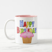 Happy Birthday Tweekleurige Koffiemok (Links)