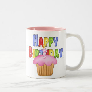 Happy Birthday Tweekleurige Koffiemok