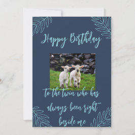 Happy Birthday Twin Feestdagenkaart