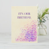 Happy Birthday Twin Feestdagenkaart (Staand voorkant)