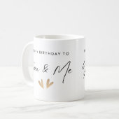 Happy Birthday Twins Mok (Voorkant links)