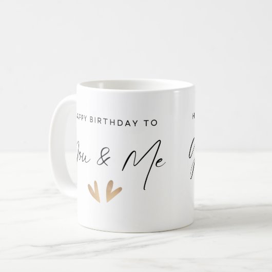 Happy Birthday Twins Mok (Voorkant links)