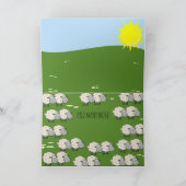 Happy Birthday Two Ewe Kaart (Binnen)