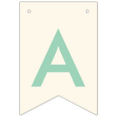 Happy Birthday Typografie Faux Gold Stars & Stripe Vlaggetjes (Derde vlag)