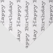 HAPPY BIRTHDAY Typografie Modern Fun Celebrate Tissuepapier (Detail)