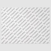 HAPPY BIRTHDAY Typografie Modern Fun Celebrate Tissuepapier (Voorkant)