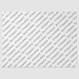 HAPPY BIRTHDAY Typografie Modern Fun Celebrate Tissuepapier