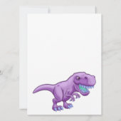 Happy Birthday Tyrannosaurus Dinosaurus Flat Kaart (Achterkant)