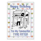Happy Birthday Tyre Fitter (Voorkant)