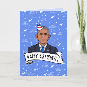 Happy Birthday uit Barack Obama Kaart