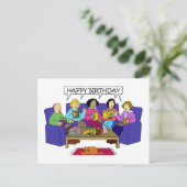 Happy Birthday uit de boekenclub Briefkaart (Staand voorkant)