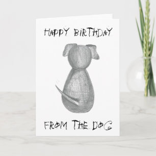 Happy Birthday uit de Dog - Birthday Card Kaart