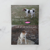 Happy Birthday uit de hond Kaart (Binnen)