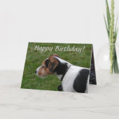 Happy Birthday uit de hond Kaart (Voorkant)