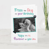 Happy Birthday uit de hond Kaart (Voorkant)