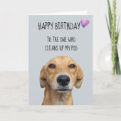 Happy Birthday uit de Humor van de Dog Funny Kaart (Voorkant)