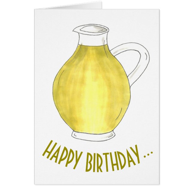 Happy Birthday uit de Italiaanse olijfolie van ons (Voorkant)