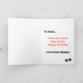 Happy Birthday uit Dog Brown French Bulldog Kaart (Binnen)