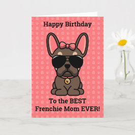 Happy Birthday uit Dog Brown Tan French Bulldog Kaart