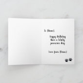 Happy Birthday uit Dog | Pawsome Birthday Kaart (Binnen)