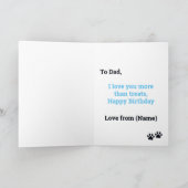 Happy Birthday uit Dog Red Fawn French Bulldog Kaart (Binnen)