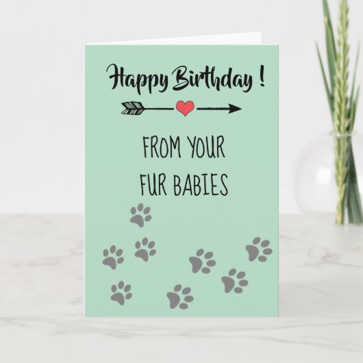 Happy Birthday uit Dogs Cats Pets Multiple Kaart (Voorkant)