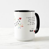 Happy Birthday uit je Border Collie Dog Buddy Mok (Voorkant rechts)