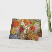 Happy Birthday uit Josephine CC0602 Flower Card Kaart (Voorkant)