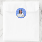 Happy Birthday uit Kamala Harris Ronde Sticker (Tas)