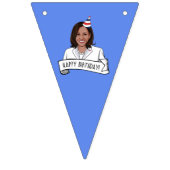 Happy Birthday uit Kamala Harris Vlaggetjes (Derde vlag)