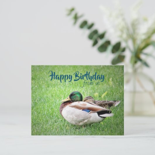 Happy Birthday uit ons Briefkaart (Staand voorkant)