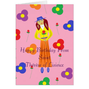 Happy Birthday uit St. Thérèse of Lisieux