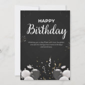 Happy Birthday Uitnodiging (Voorkant)