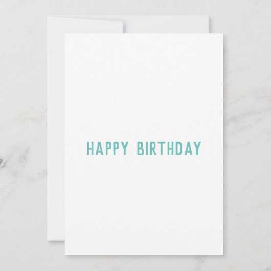 Happy Birthday Uitnodiging (Achterkant)