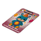 Happy Birthday Uitnodiging Magneet (Linkerzijde)