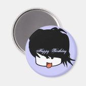 Happy Birthday Ultra Schattige Anime Boy Magneet (Voorkant / Achterkant)