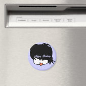 Happy Birthday Ultra Schattige Anime Boy Magneet (Insitu (Vaatwasser))