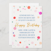 Happy Birthday und ein toller Spruch Gute Laune Kaart (Voorkant / Achterkant)