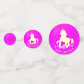 Happy Birthday Unicorn Confetti (Achterkanten)