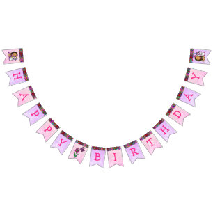 Happy Birthday Unicorn en Fairies Banner