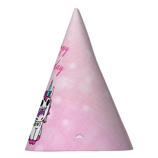 Happy Birthday Unicorn en Fairy Feesthoedjes (Rechts)