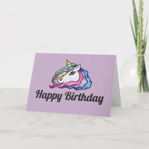 Happy Birthday Unicorn Kaart