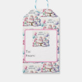 Happy Birthday Unicorn Themed Cadeaulabel (Voorkant)