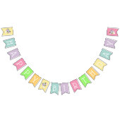 Happy Birthday Unicorn Vlaggetjes (Alle)