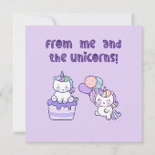 Happy Birthday Unicorns (Achterkant)
