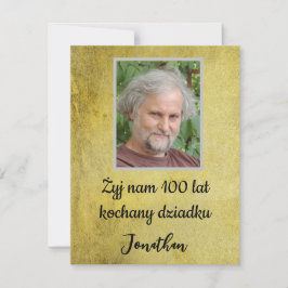 Happy Birthday urodziny dziadek Polska in het Pool