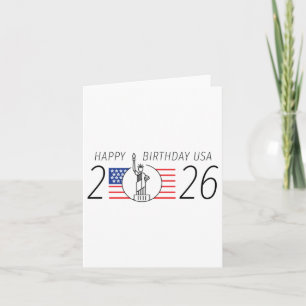 Happy Birthday USA – 2026 Independence Day 250th A Kaart