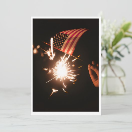 Happy Birthday USA Greeting Card Feestdagenkaart (Staand voorkant)