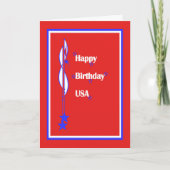 Happy Birthday USA Kaart (Voorkant)